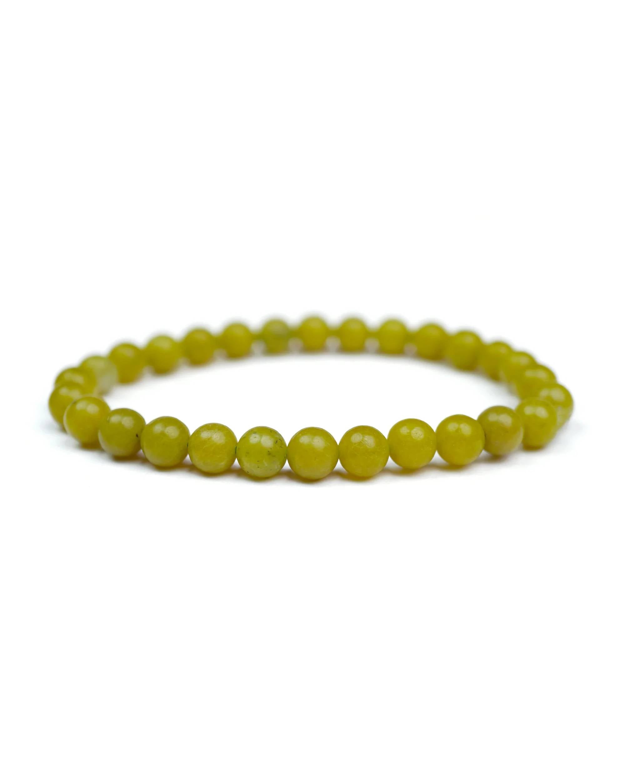 Lemon Jade 6mm Bracelet