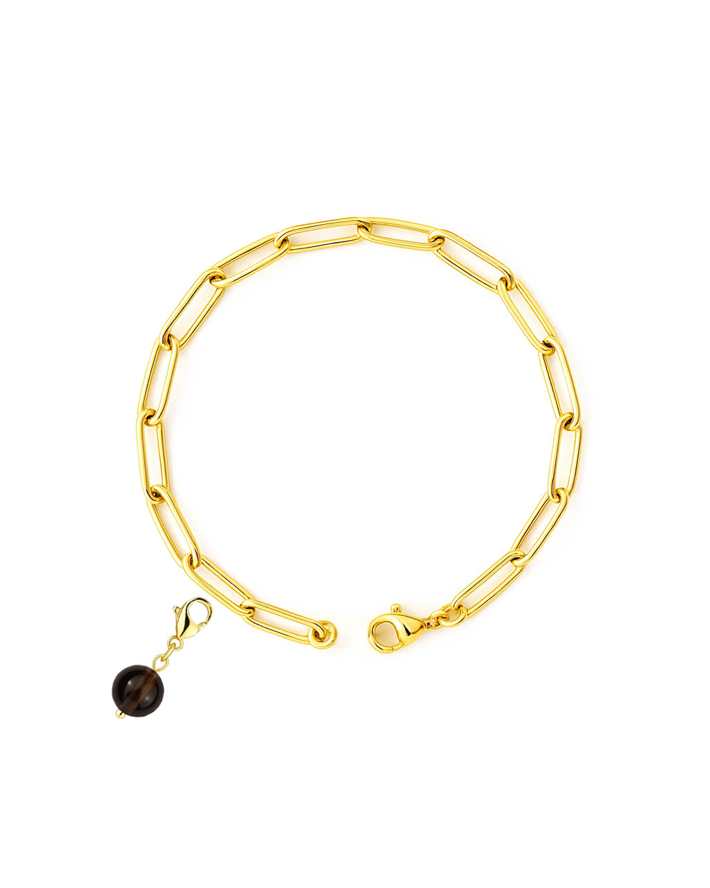 Paperclip Chain Charm Bracelet