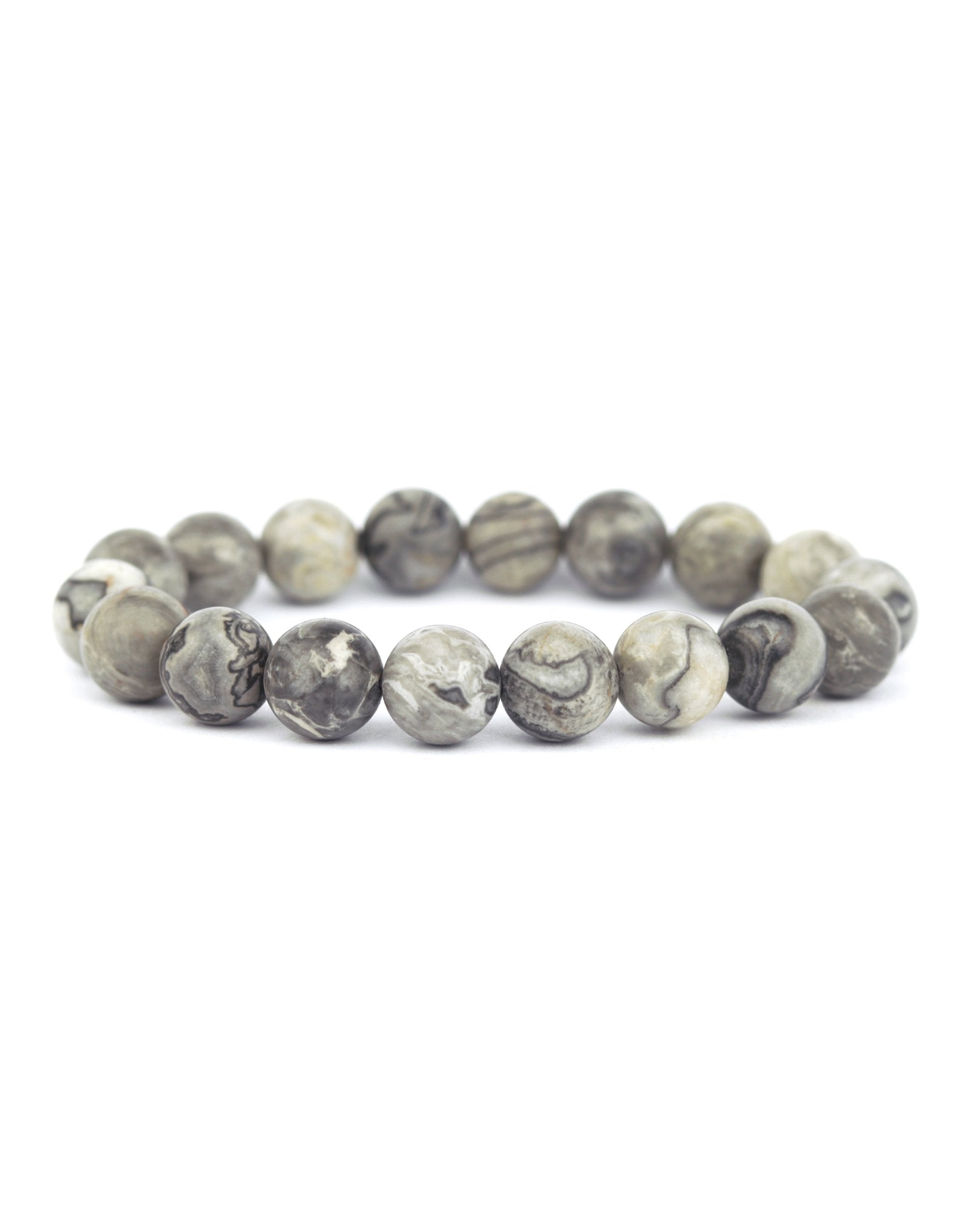 Gray Jasper 10mm Bracelet