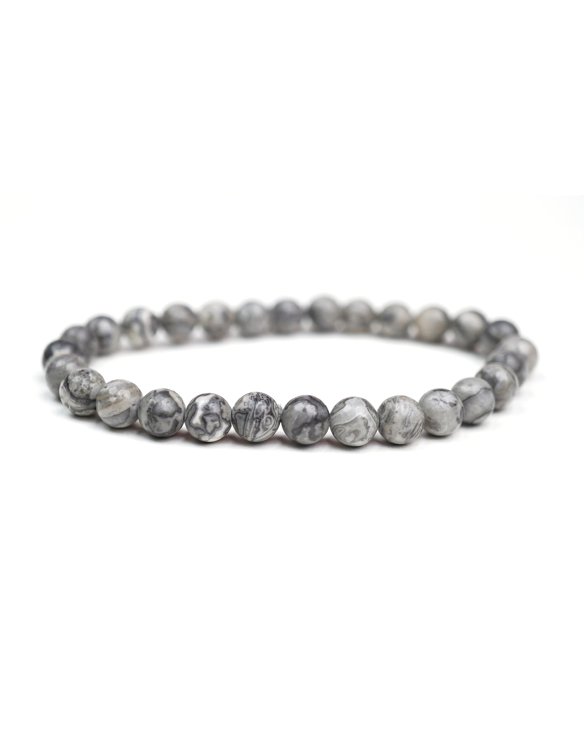 Gray Jasper 6mm Bracelet