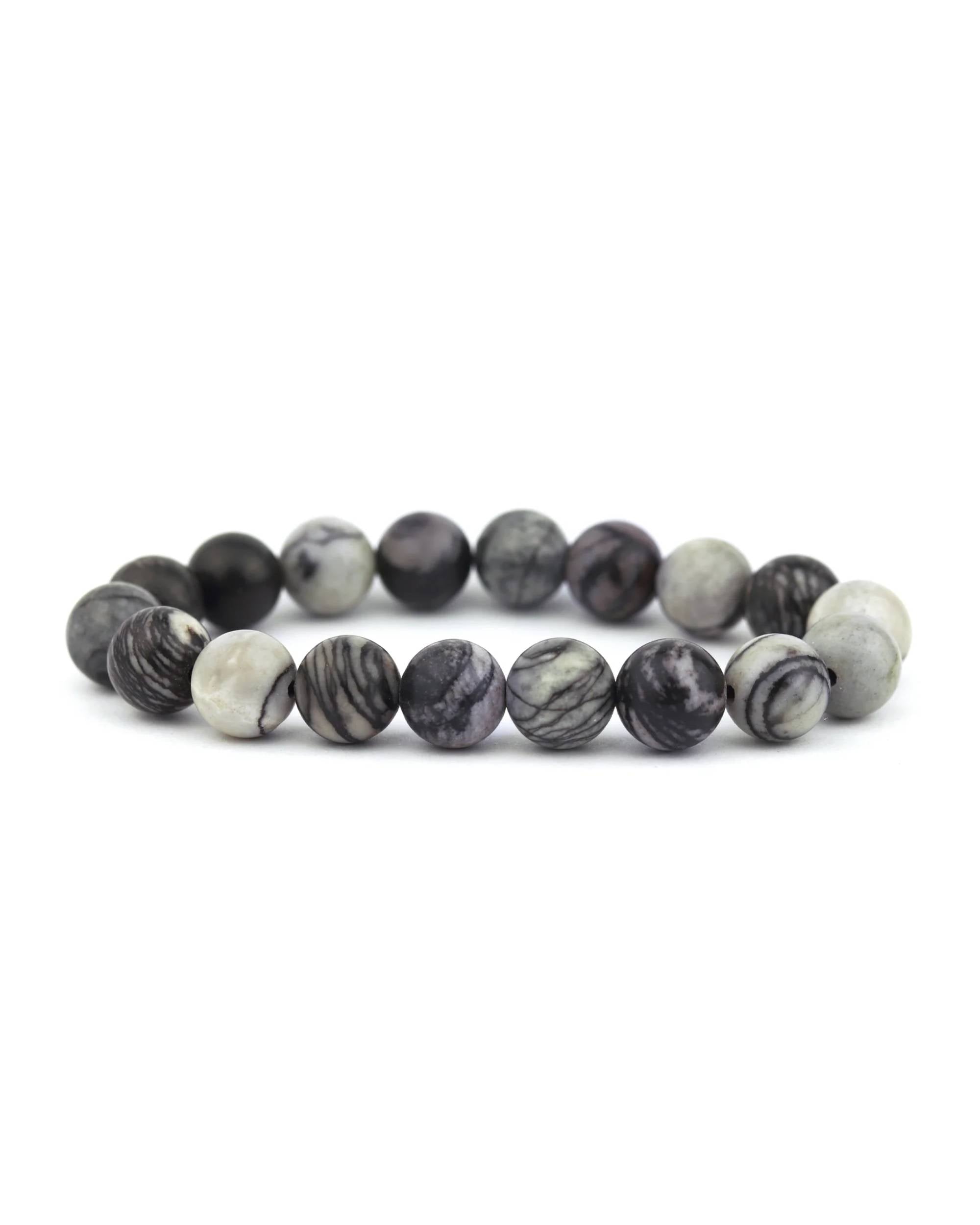 Spider Web Jasper 10mm Bracelet