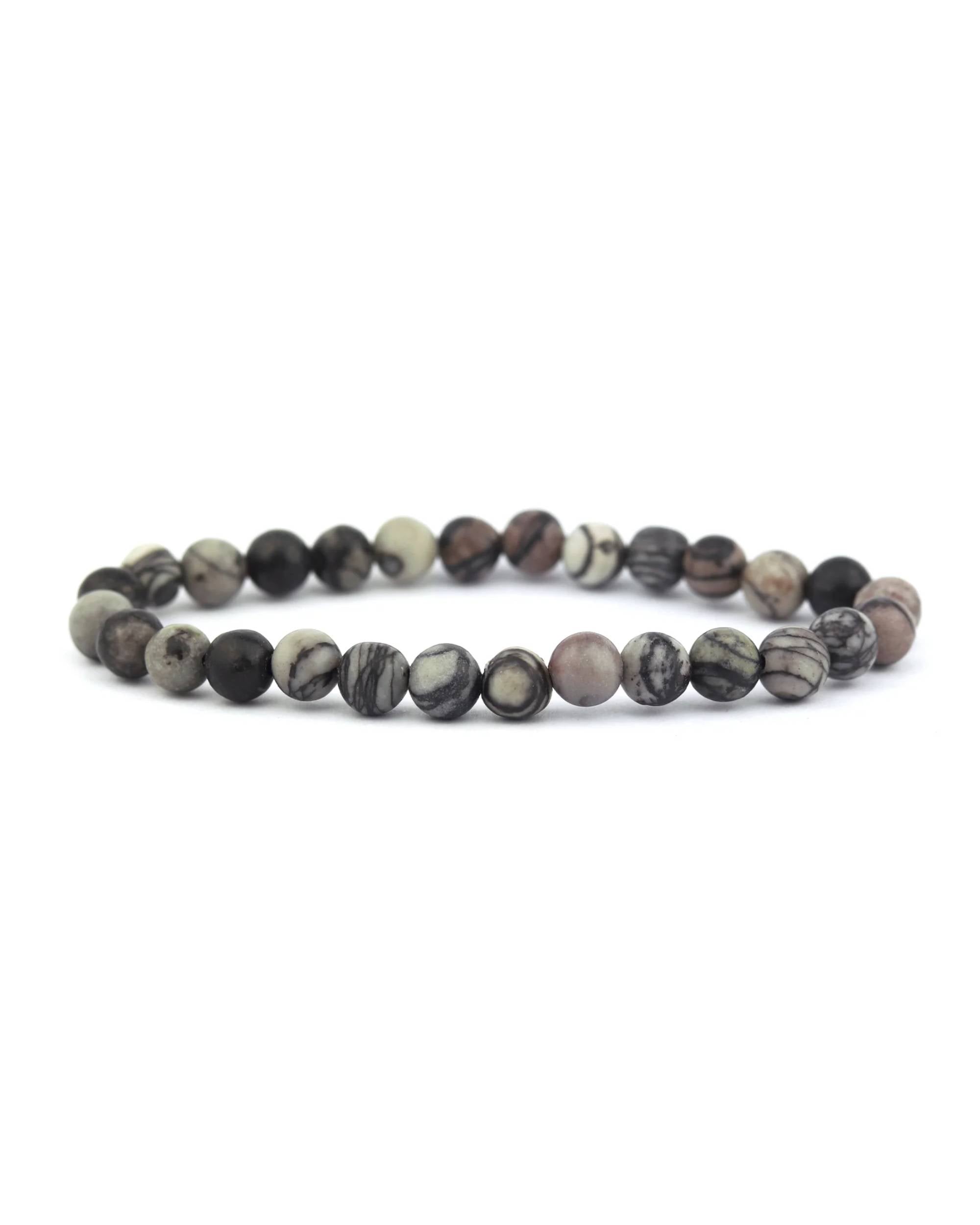 Spider Web Jasper 6mm Bracelet