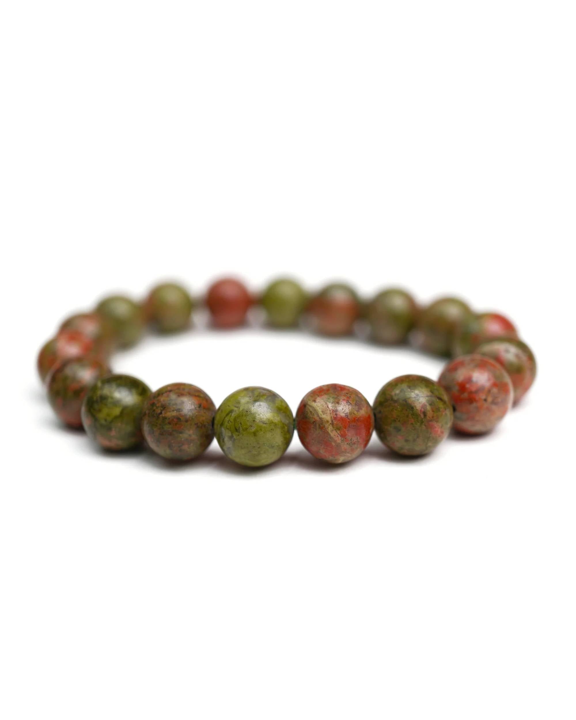 Unakite 10mm Bracelet