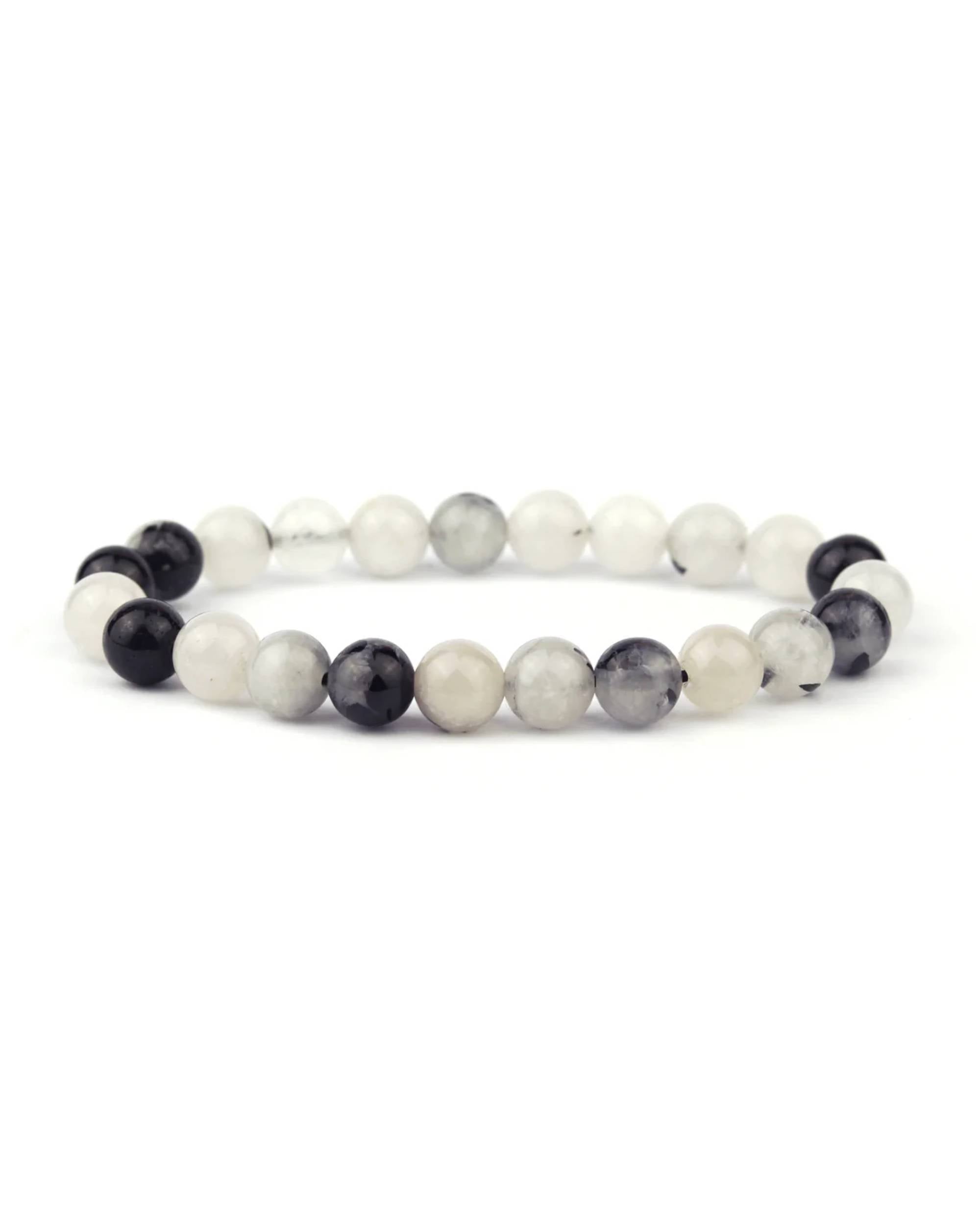 Tourmalinated Quartz 8mm Bracelet